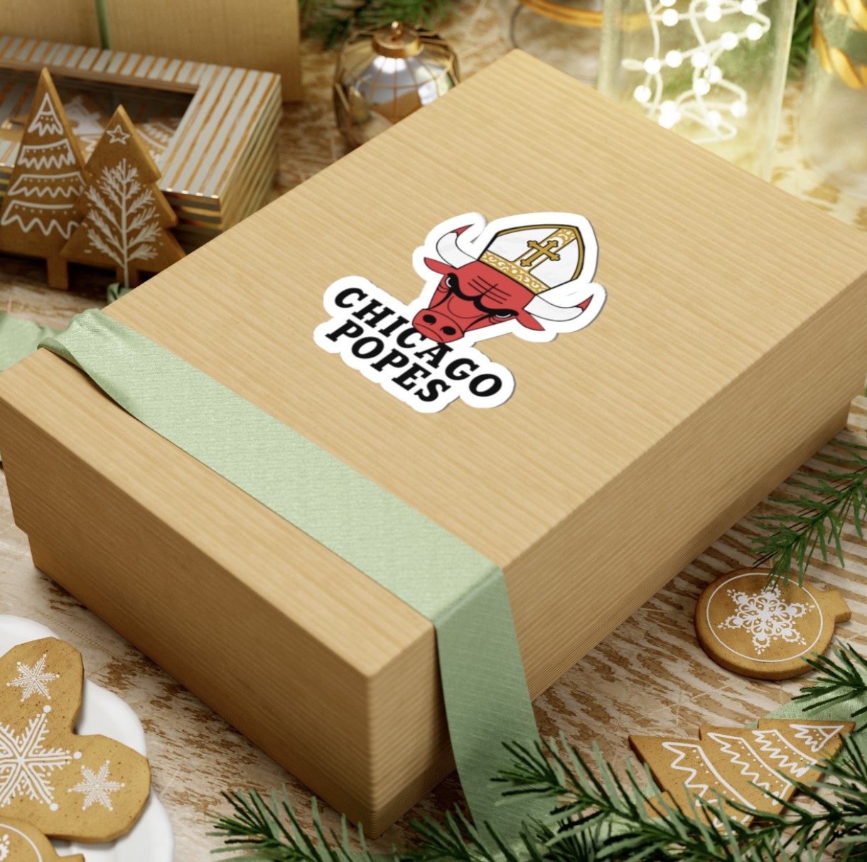 Chicago Bulls Pope Leo XIV Stickers