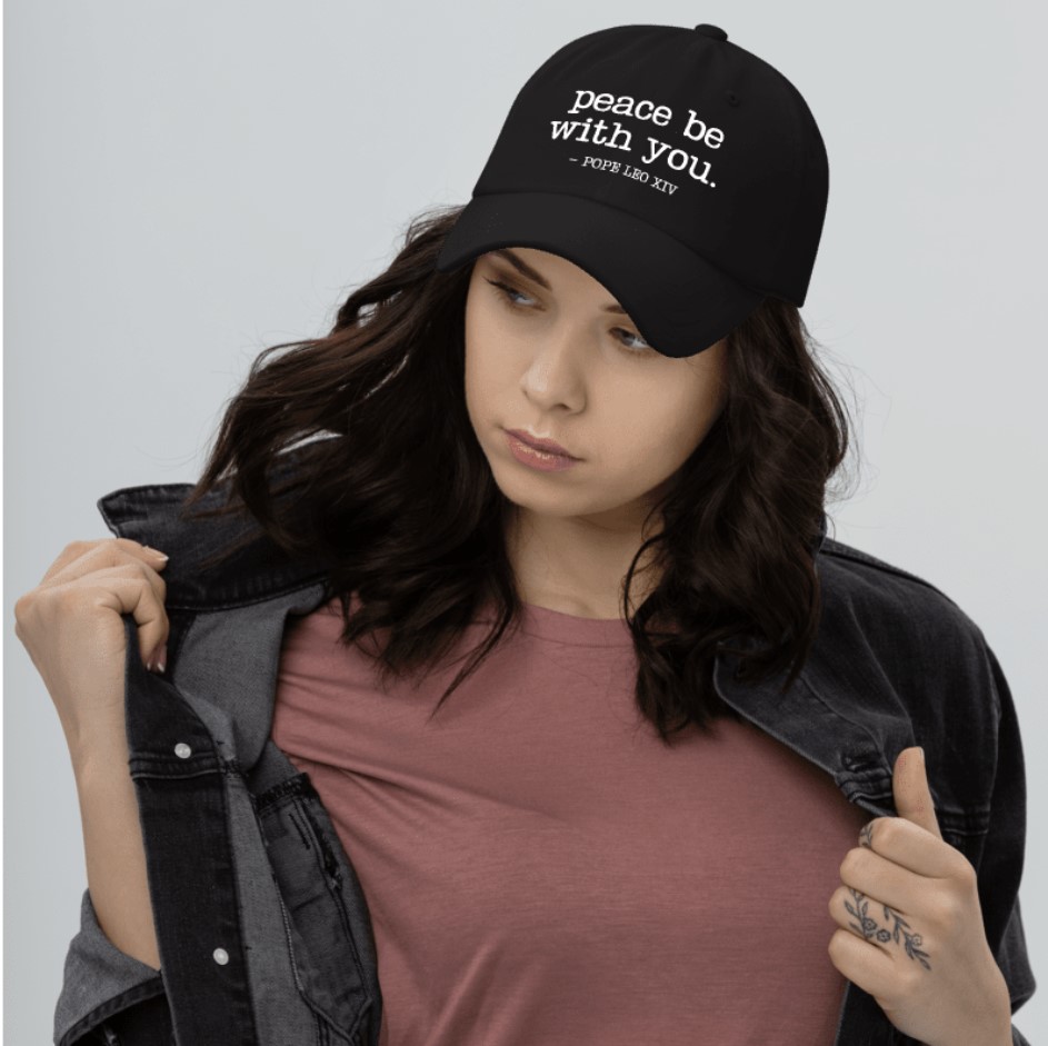 Peace Quote Pope Leo XIV Hat