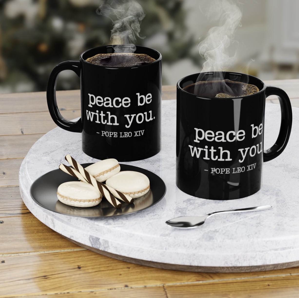 Peace Quote Pope Leo XIV Mug