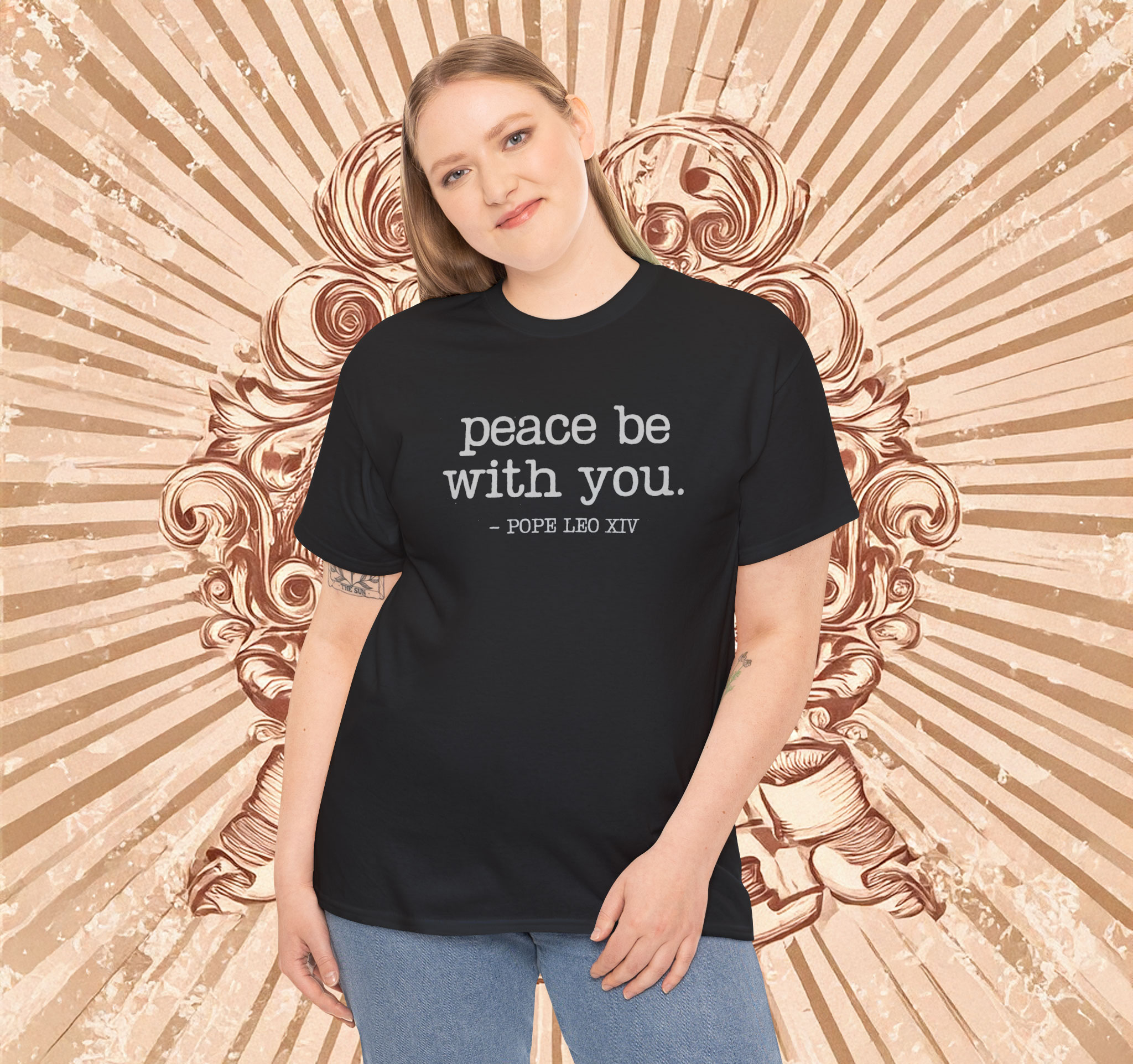 Peace Quote Pope Leo XIV Shirt