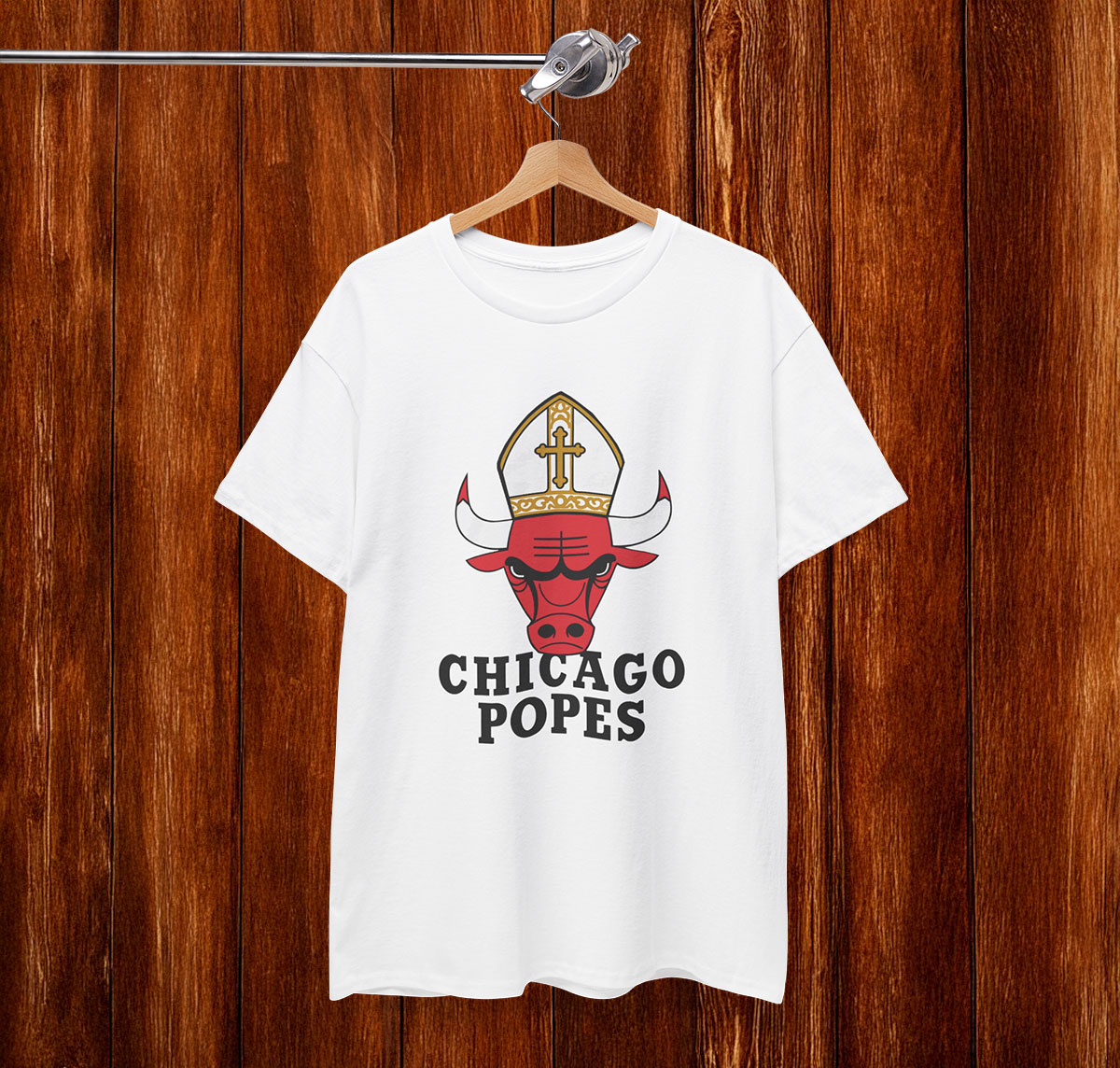 Pope Leo XIV Chicago Bulls Shirt