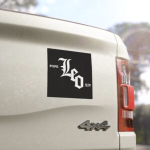 Pope Leo XIV Chicago Sox Car Magnet