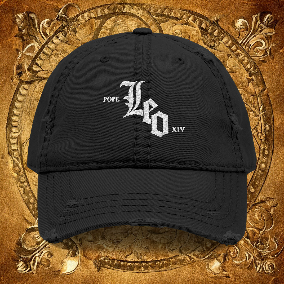 Pope Leo XIV Chicago Sox Distressed Hat