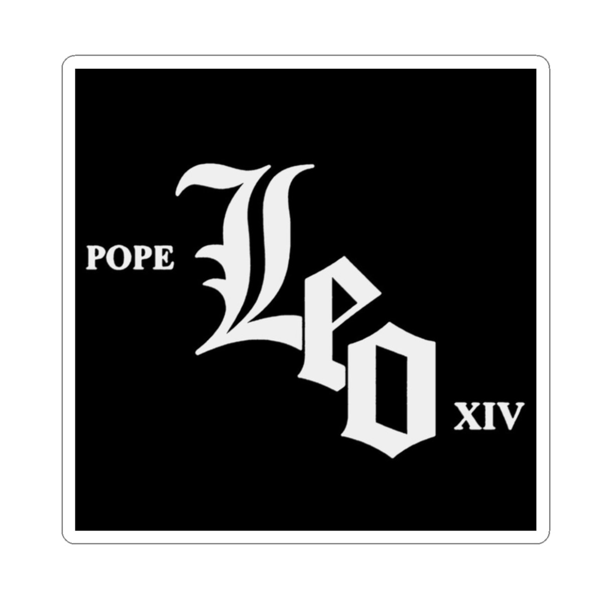 Pope Leo XIV Chicago Sox Stickers