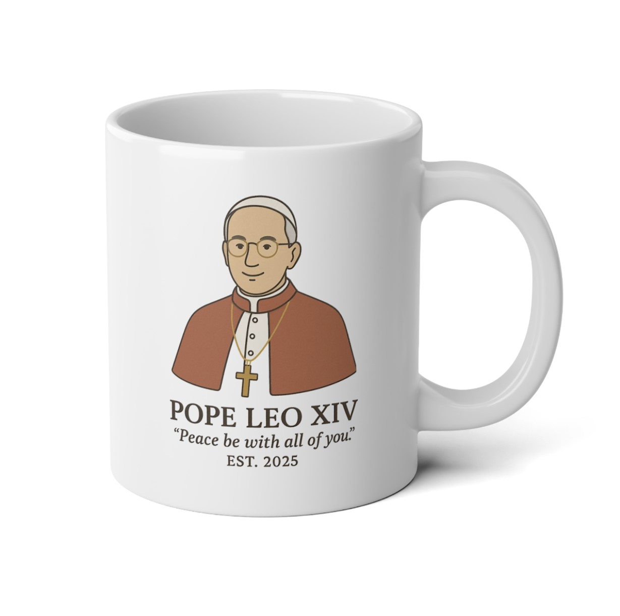 Pope Leo XIV Mug Peace Be With All of You