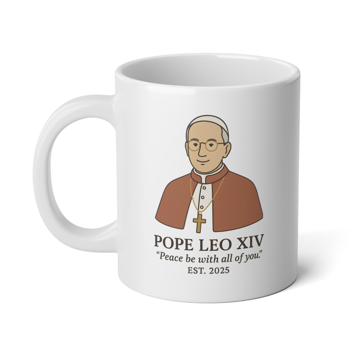 Pope Leo XIV Mug Peace Be With All of You