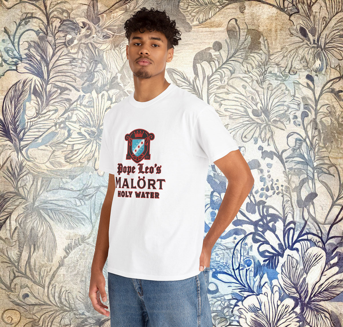 Pope Leo's Holy Water Shirt