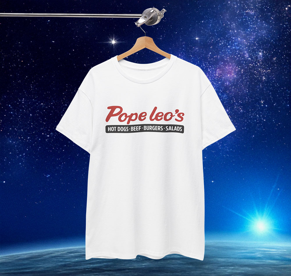 Pope Leo's Hot Dogs Beef Burger Shirt