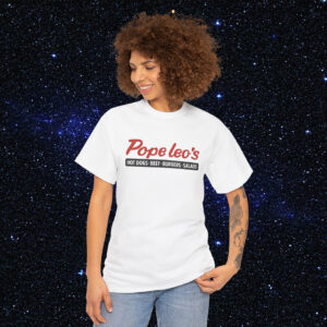 Pope Leo's Hot Dogs Beef Burger Shirt