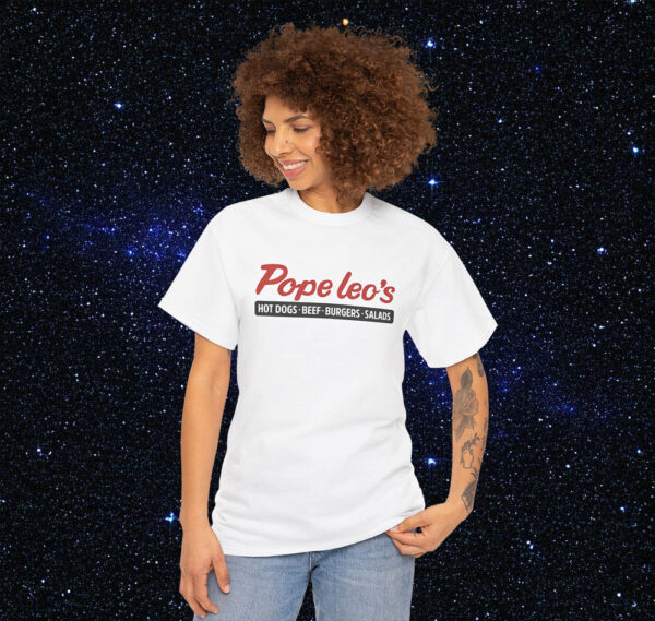 Pope Leo's Hot Dogs Beef Burger Shirt