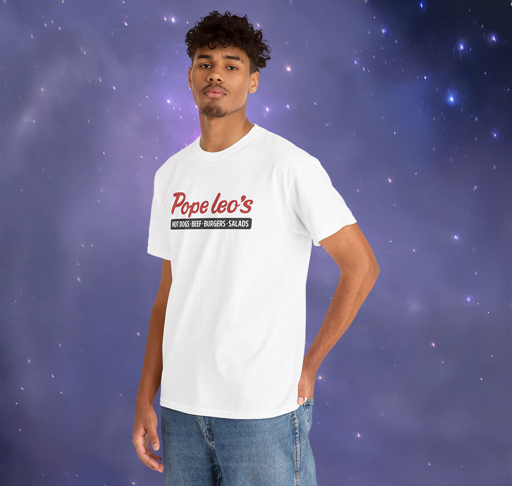 Pope Leo's Hot Dogs Beef Burger Shirt